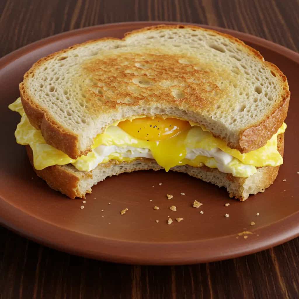 Pão com Ovo e Queijo