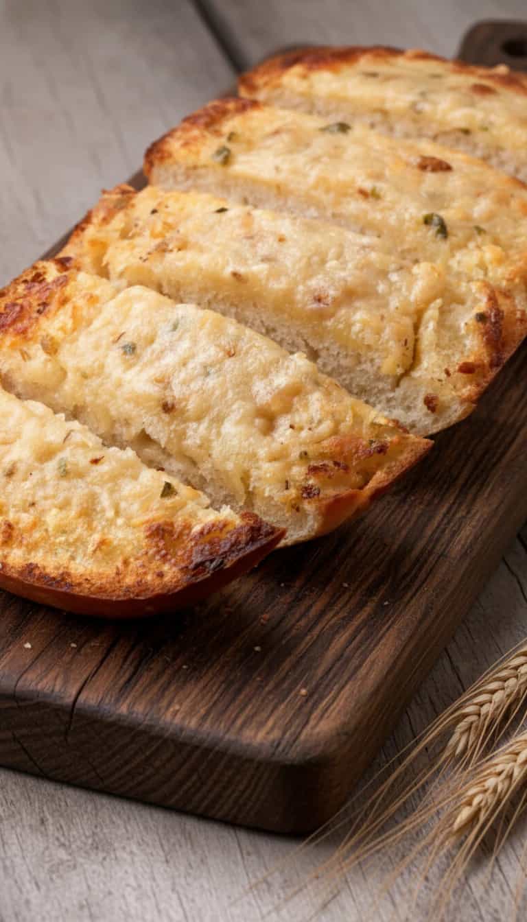 Foto deliciosa de Pão de Alho com Calabresa pronta para servir - Lanches de Padaria