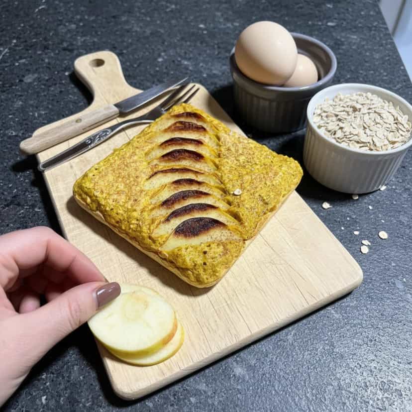 Foto deliciosa de Pão de Aveia com Maçã pronta para servir - Aveia