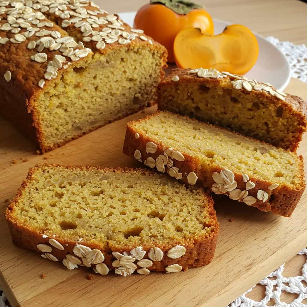 Pão de Aveia e Caqui