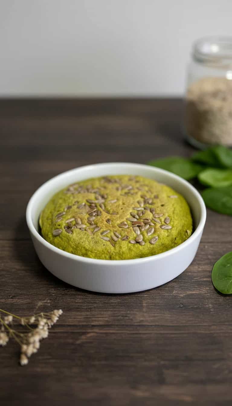 Pão de Espinafre com Sementes