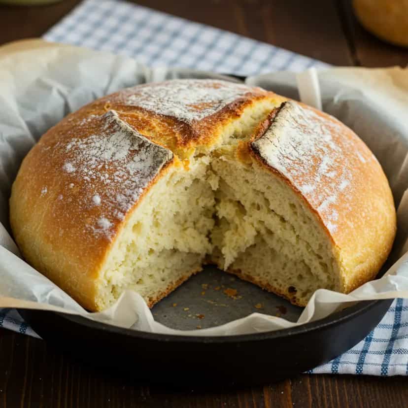 Foto deliciosa de Pão de Iogurte com Bicarbonato pronta para servir - Outras Receitas