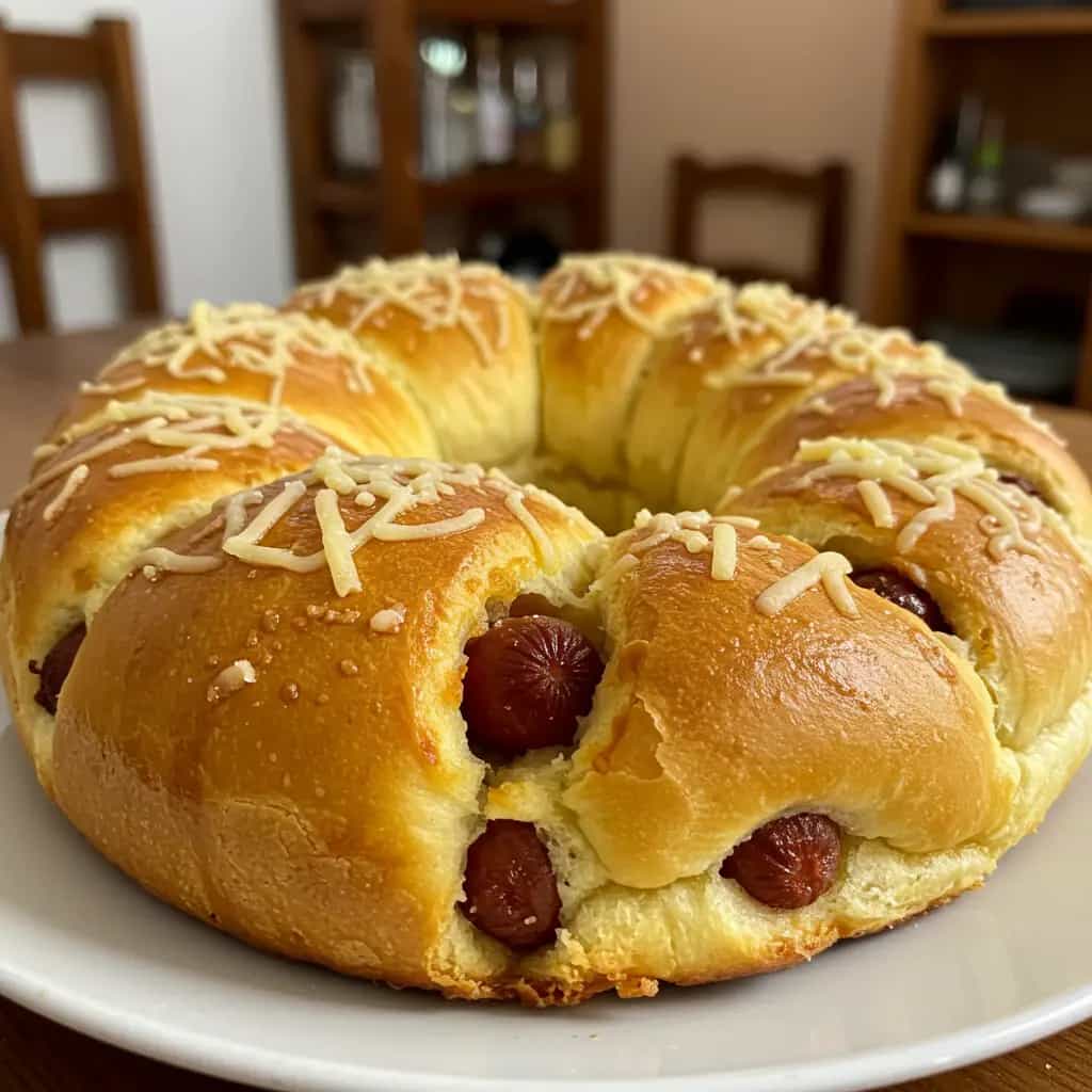 Pão de lingüiça delicioso