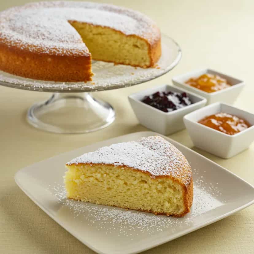 Foto deliciosa de Pão de Ló de Fubá pronta para servir - Outras Receitas