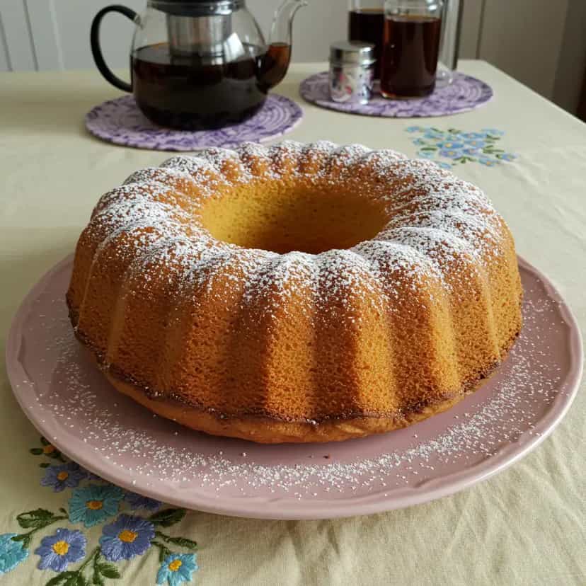 Foto deliciosa de Pão-de-ló fofinho com Leite Quente pronta para servir - Bolos & Cupcakes