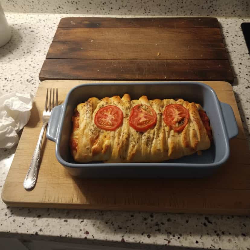 Foto deliciosa de Pão de Pizza Caseiro Rápido pronta para servir - Outras Receitas