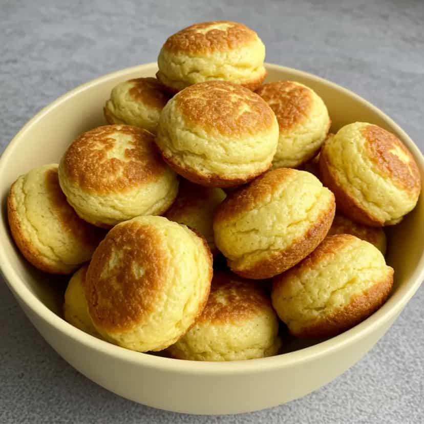 Foto deliciosa de Pão de Queijo Caseiro sem Óleo pronta para servir - Lanches de Padaria