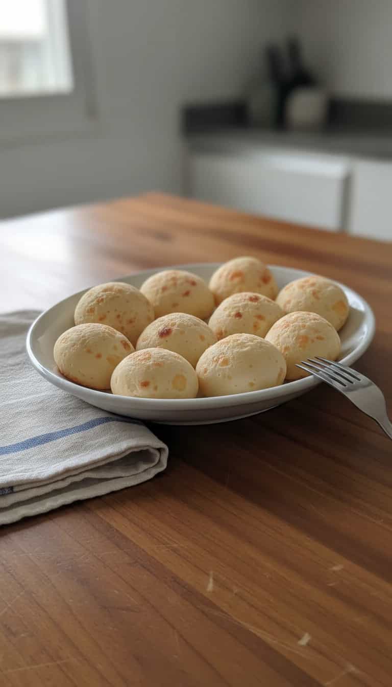 Foto deliciosa de Pão de Queijo com Canastra e Parmesão pronta para servir - Lanches de Padaria