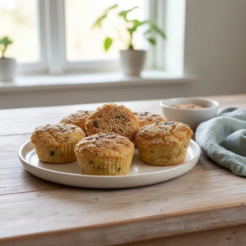 Foto deliciosa de Pão de Queijo com Sementes e Frango pronta para servir - Lanches de Padaria