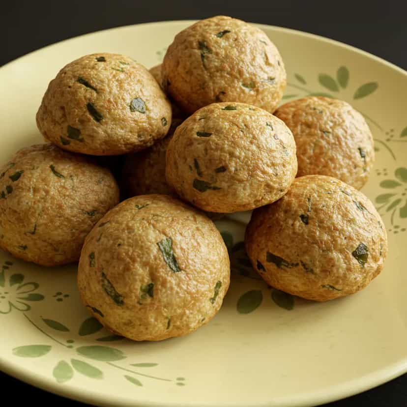 Foto deliciosa de Pão de Queijo Fit com Batata Doce pronta para servir - Snacks Assados