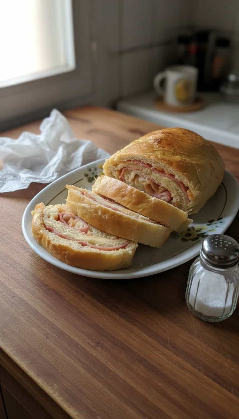 Foto deliciosa de Pão rocambole pronta para servir - Lanches de Padaria