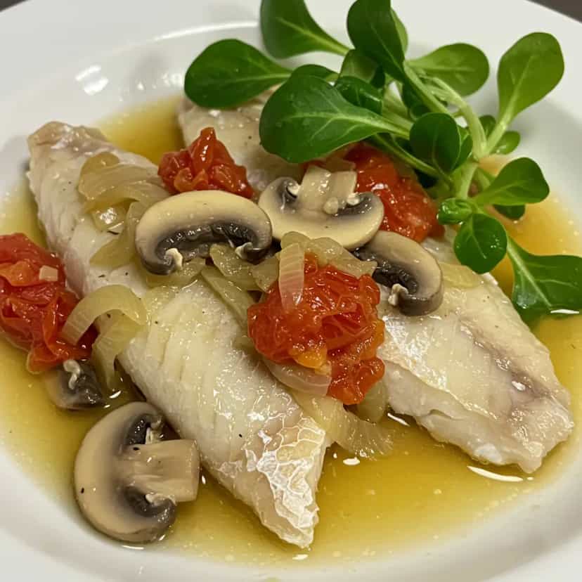 Foto deliciosa de Papelotes de Cação Light pronta para servir - Peixes & Frutos do Mar