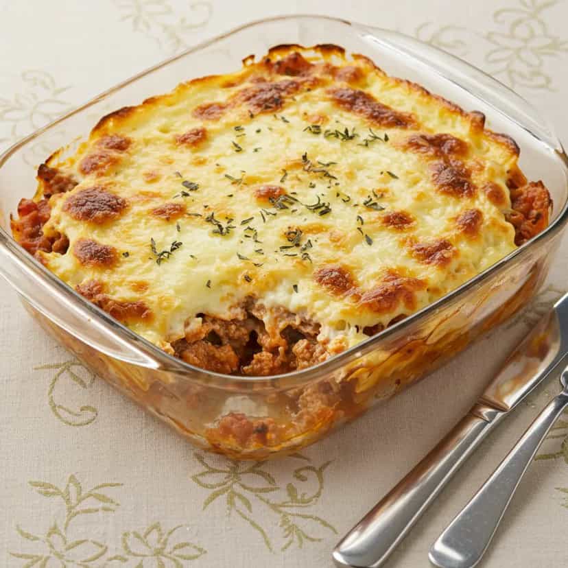 Foto deliciosa de Parmegiana de Carne Moída pronta para servir - Outras Receitas