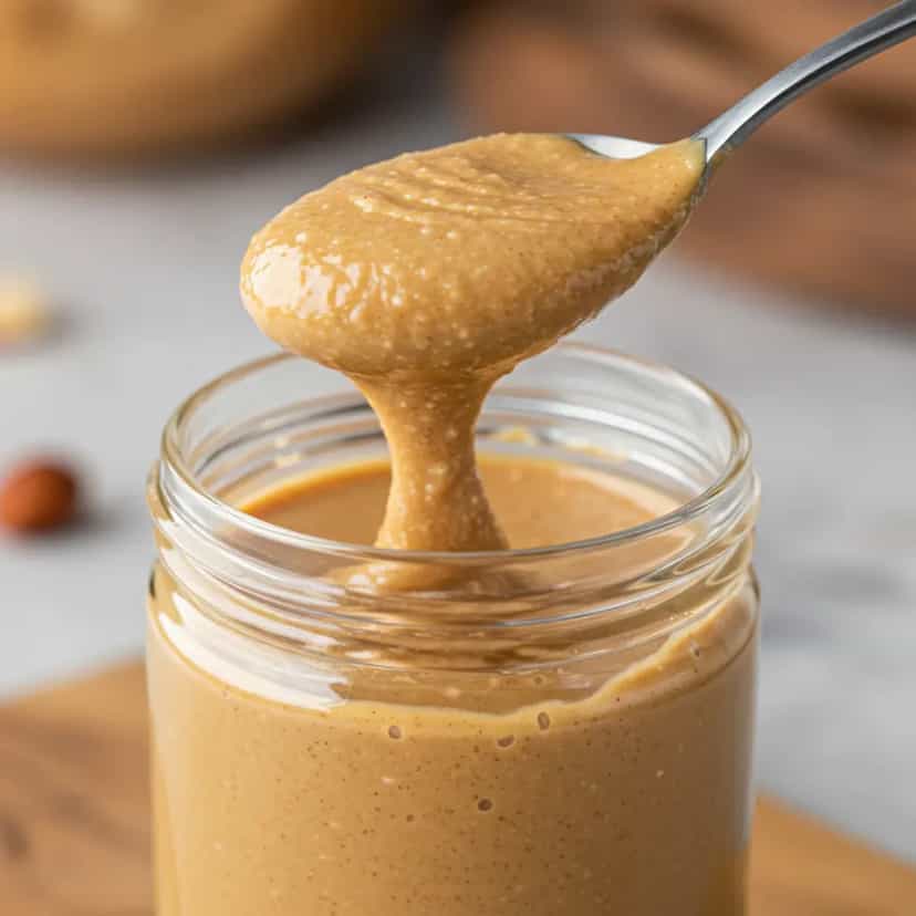 Foto deliciosa de Pasta de Amendoim Caseira pronta para servir - Pastas & Patês