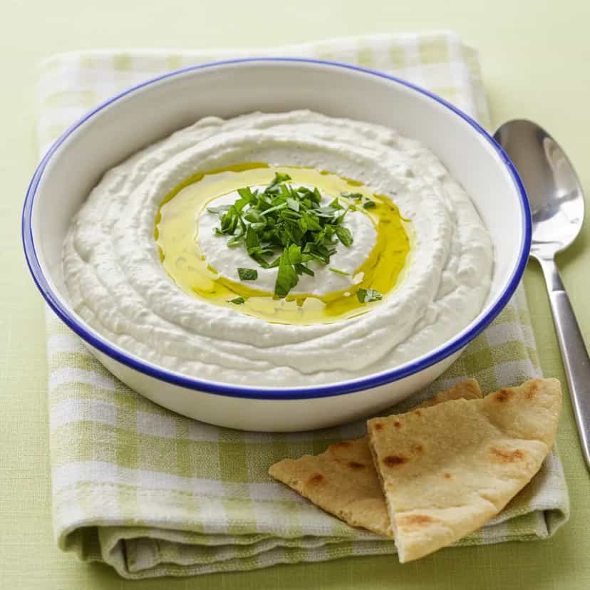 Foto deliciosa de Pasta de Berinjela com Tahine pronta para servir - Pastas & Patês