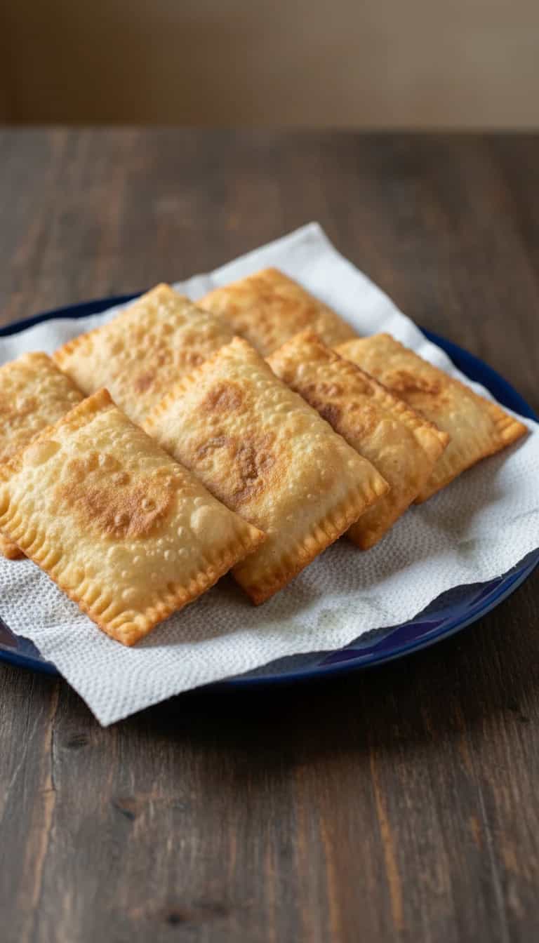 Foto deliciosa de Pastel Crocante pronta para servir - Lanches de Padaria