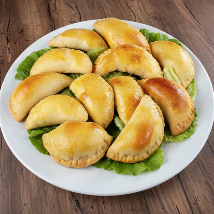 Foto deliciosa de Pastel de Camarão de Forno pronta para servir - Salgadinhos
