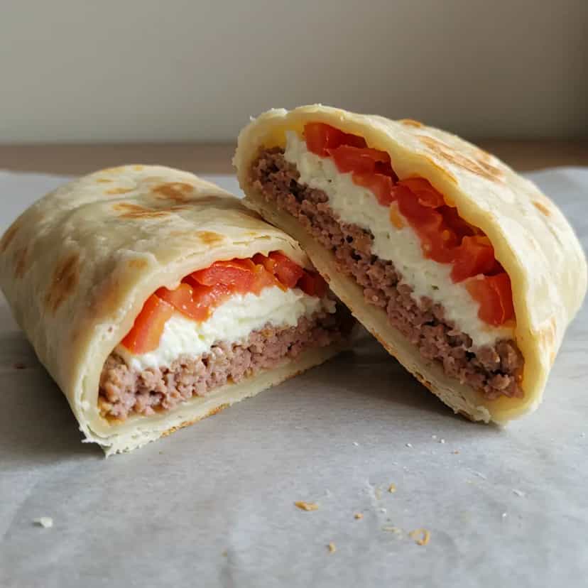 Foto deliciosa de Pastel de Carne e Ricota pronta para servir - Lanches de Padaria