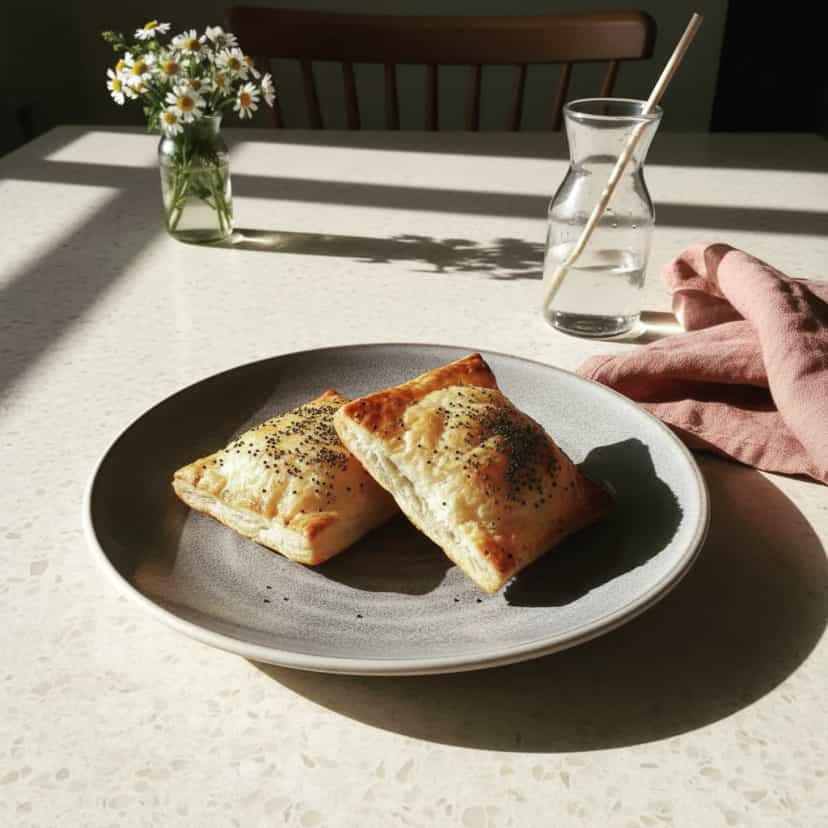 Foto deliciosa de Pastel de Forno com Ricota pronta para servir - Salgadinhos
