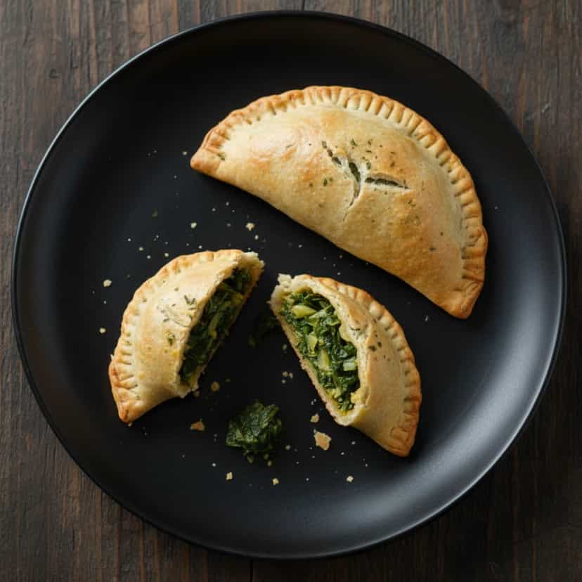 Foto deliciosa de Pastel de Forno de Queijo com Escarola pronta para servir - Lanches de Padaria