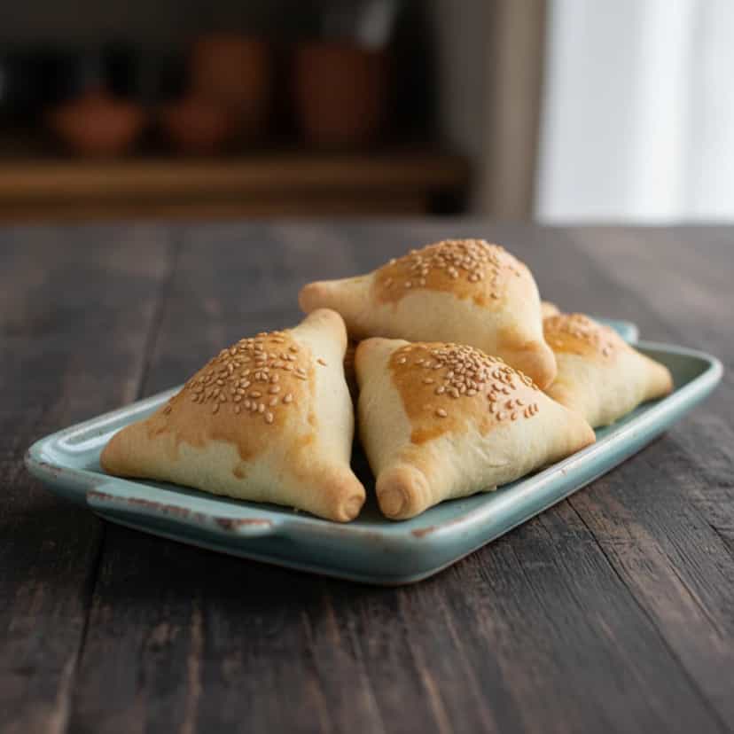 Foto deliciosa de Pastel de Forno Low Carb com Mussarela pronta para servir - Salgadinhos