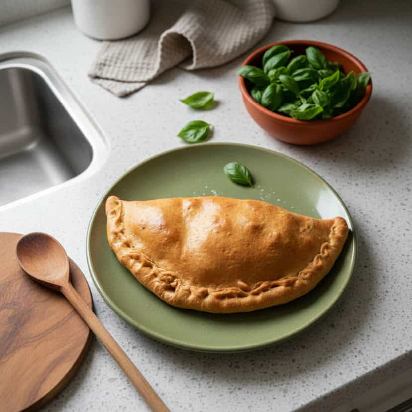 Foto deliciosa de Pastel de Forno Recheado pronta para servir - Salgadinhos