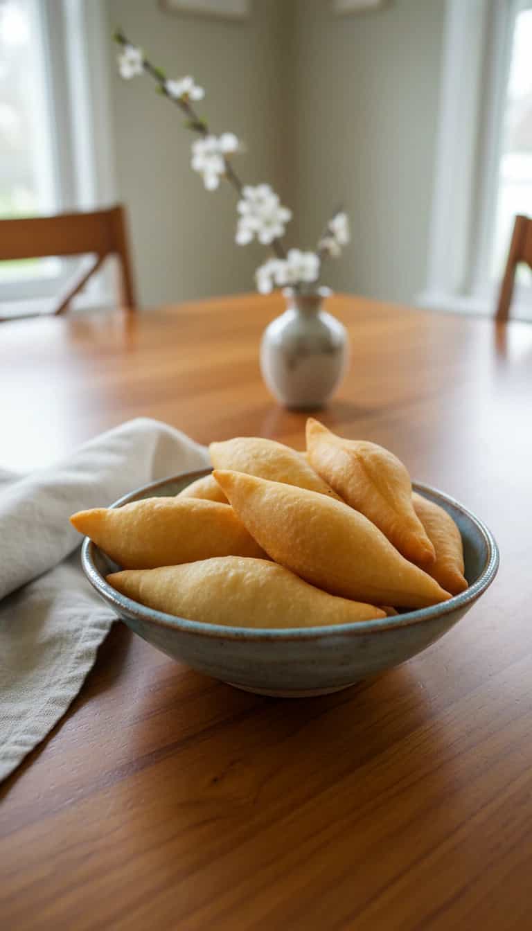 Foto deliciosa de Pastel de Vento pronta para servir - Salgadinhos