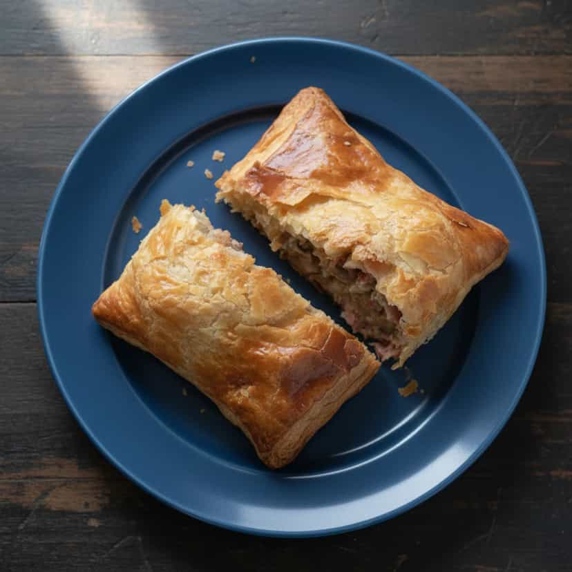 Foto deliciosa de Pastel Folhado Vegetariano pronta para servir - Salgadinhos