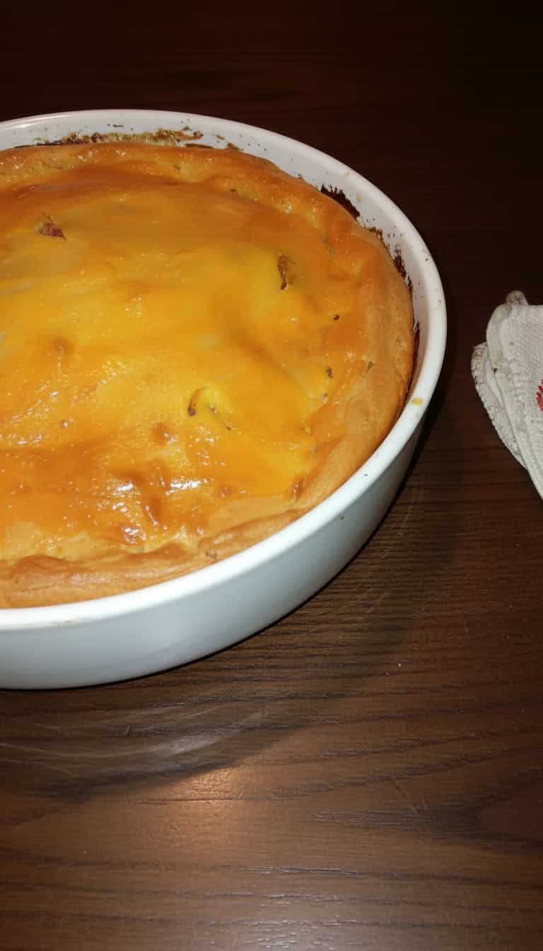Foto deliciosa de Pastelão de Frango com Palmito pronta para servir - Pizzas & Salgados