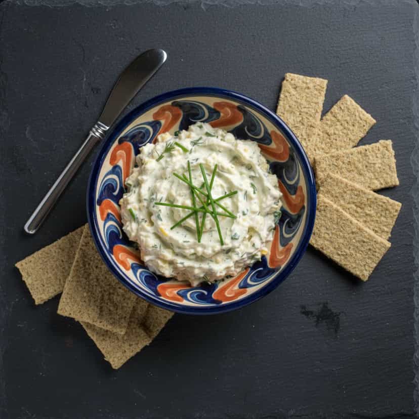 Foto deliciosa de Patê de Alho Cremoso pronta para servir - Pastas & Patês