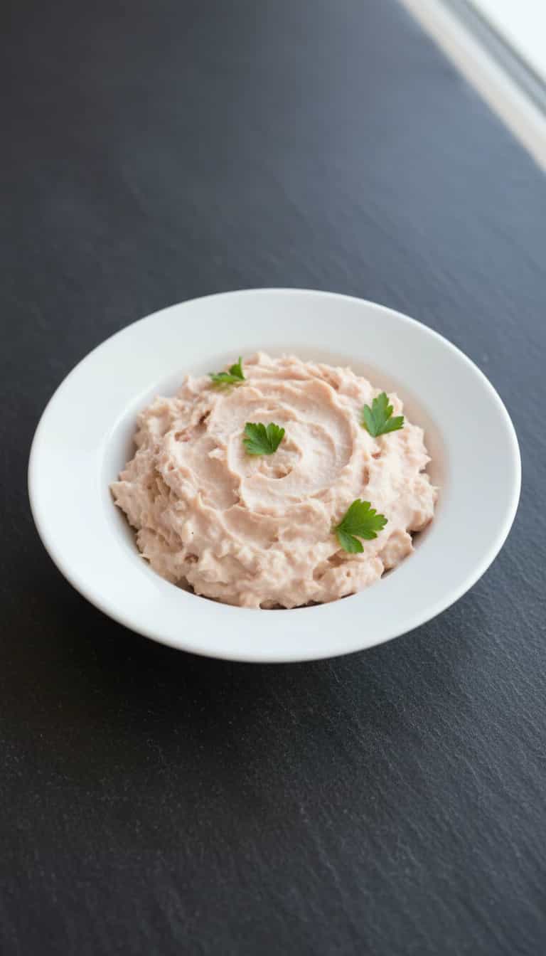 Foto deliciosa de Patê de Alho Cremoso com Ameixa Preta pronta para servir - Pastas & Patês