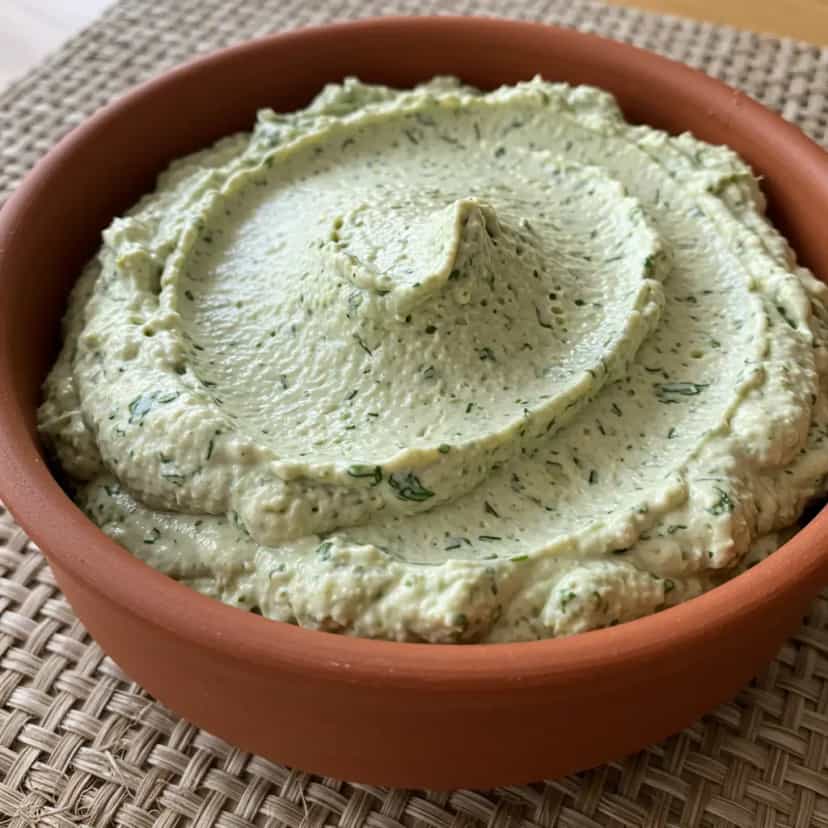 Foto deliciosa de Patê de Azeitona Verde pronta para servir - Pastas & Patês