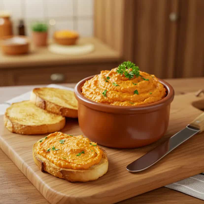 Foto deliciosa de Patê de cenoura pronta para servir - Pastas & Patês