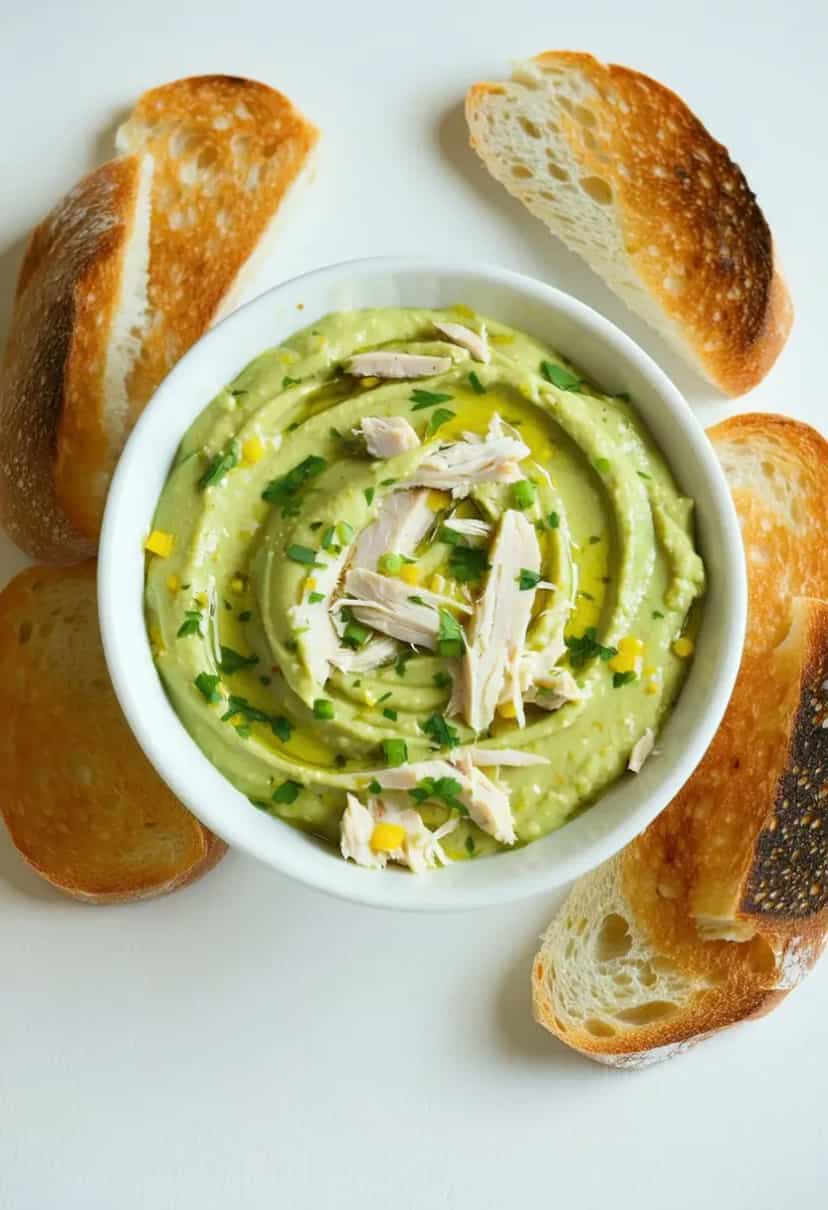 Foto deliciosa de Patê de Frango com Abacate pronta para servir - Pastas & Patês