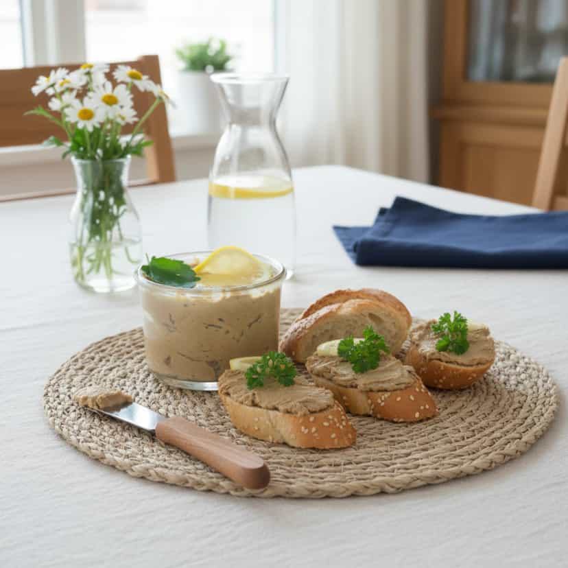 Foto deliciosa de Patê de Sardinha pronta para servir - Pastas & Patês