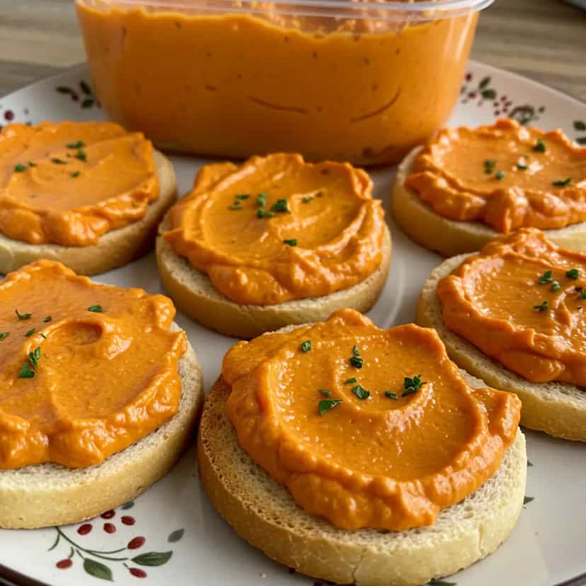 Foto deliciosa de Patê de Tomate Fresco pronta para servir - Pastas & Patês