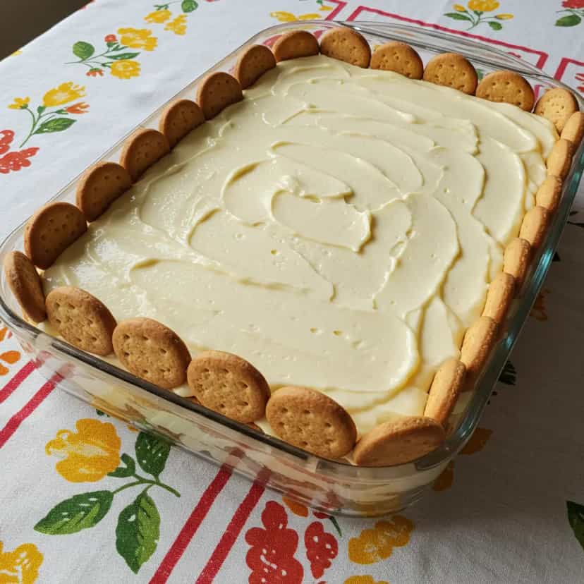 Foto deliciosa de Pavê Clássico de Doce de Leite pronta para servir - Pudins & Cremes