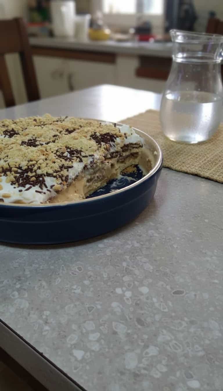 Foto deliciosa de Pavê Cremoso de Café e Laranja pronta para servir - Pudins & Cremes