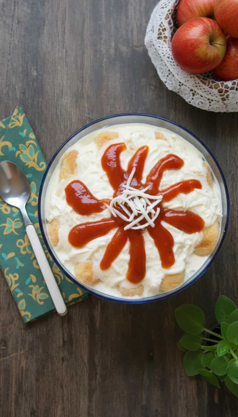Foto deliciosa de Pavê Cremoso Romeu e Julieta pronta para servir - Pudins & Cremes