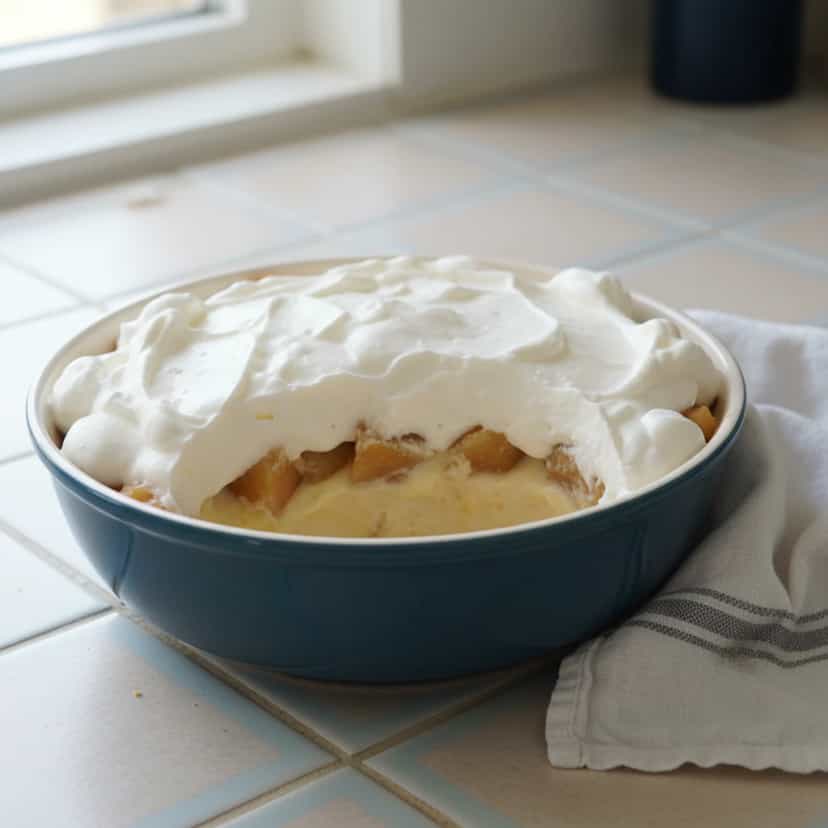 Foto deliciosa de Pavê de Abacaxi pronta para servir - Pudins & Cremes