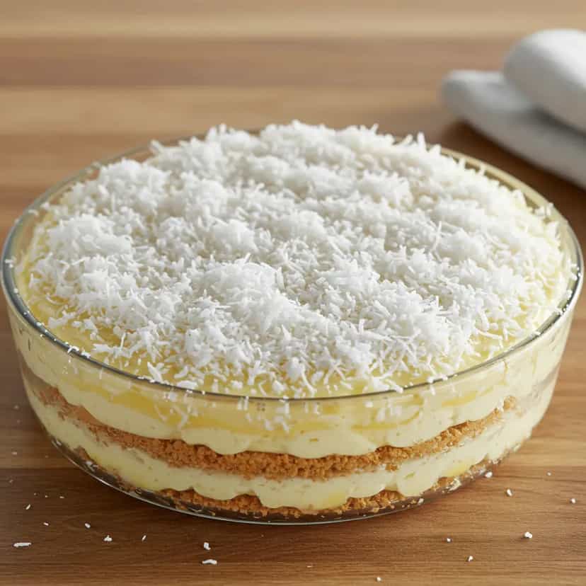 Foto deliciosa de Pavê de Abacaxi com Bolo pronta para servir - Outras Receitas