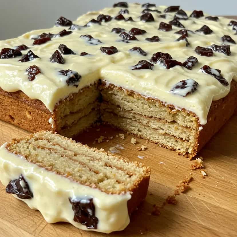 Foto deliciosa de Pavê de Ameixa pronta para servir - Pudins & Cremes