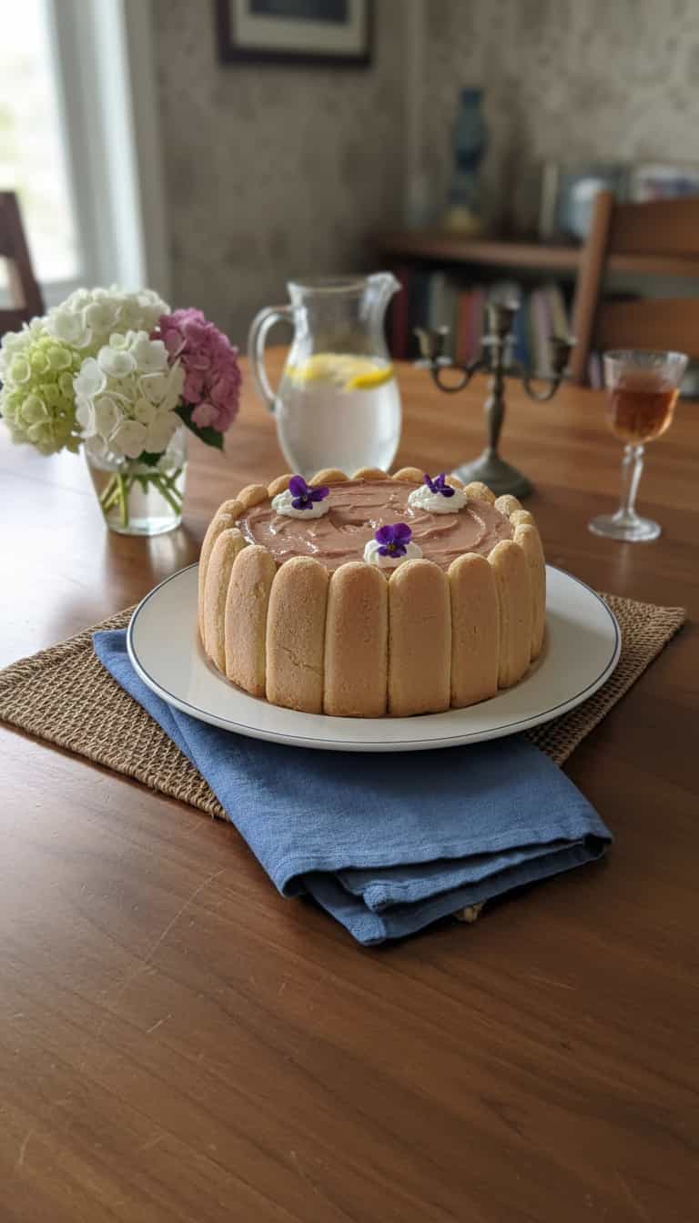 Foto deliciosa de Pavê de Amêndoas e Chocolate pronta para servir - Pudins & Cremes