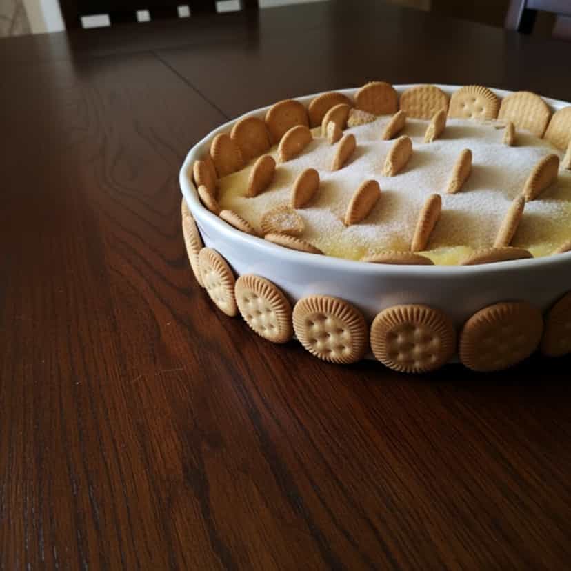 Foto deliciosa de Pavê de banana da Elena pronta para servir - Pudins & Cremes