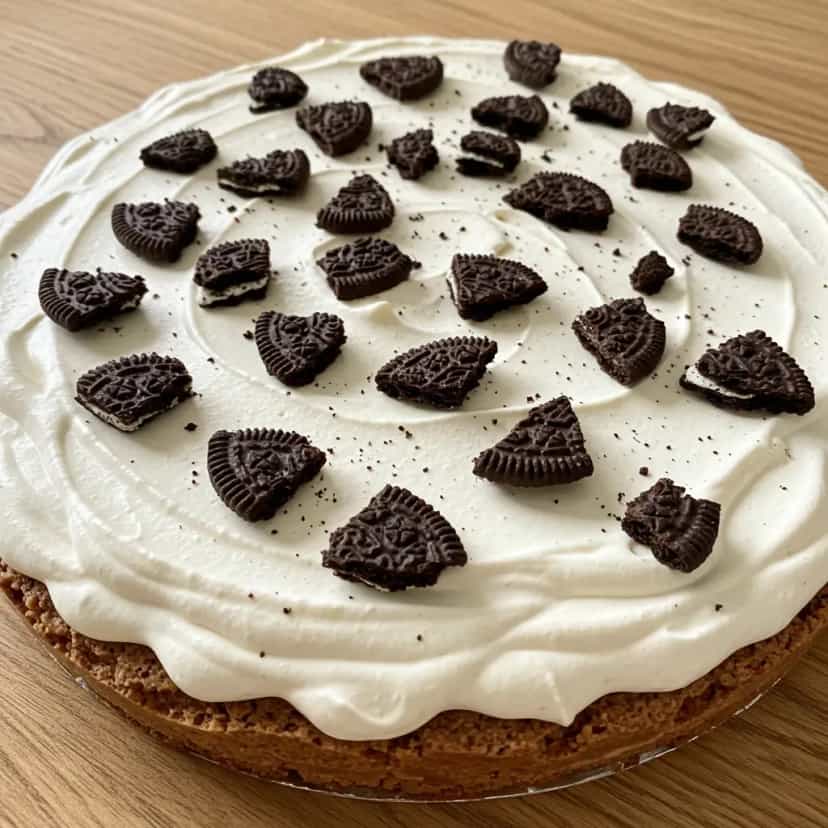 Foto deliciosa de Pavê de Biscoitos Trakinas pronta para servir - Pudins & Cremes