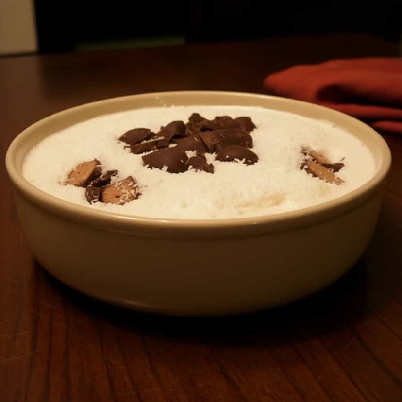 Foto deliciosa de Pavê de Bombom pronta para servir - Pudins & Cremes