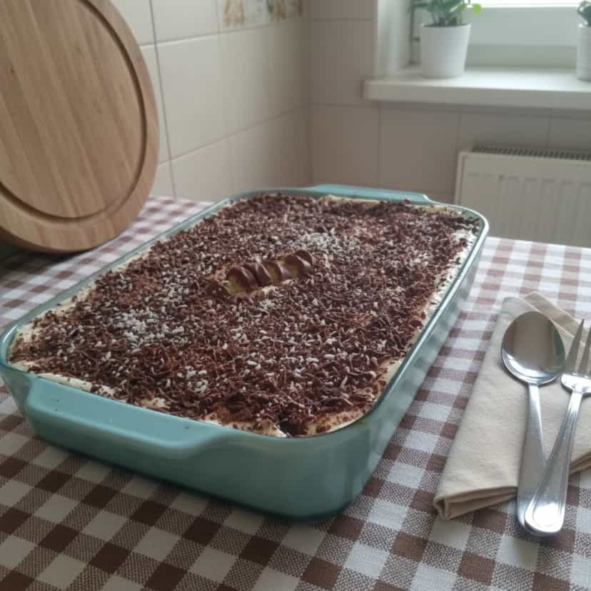 Foto deliciosa de Pavê de Chocolate pronta para servir - Pudins & Cremes