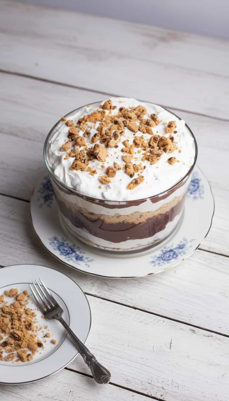 Foto deliciosa de Pavê de Chocolate Cremoso pronta para servir - Pudins & Cremes