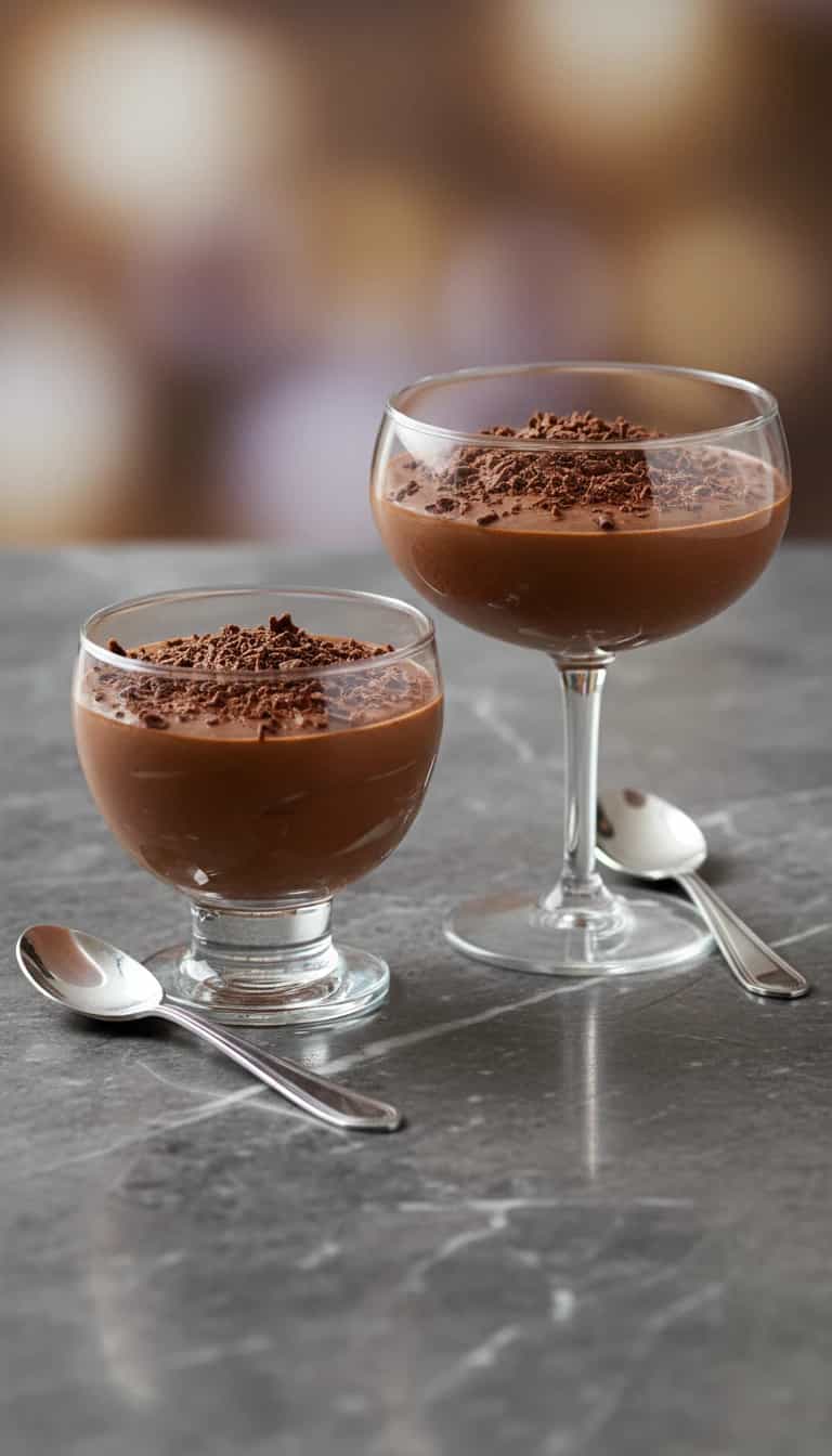 Foto deliciosa de Pavê de Chocolate Cremoso pronta para servir - Pudins & Cremes