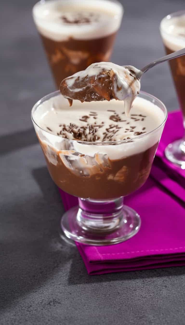 Foto deliciosa de Pavê de Chocolate Formigueiro pronta para servir - Pudins & Cremes